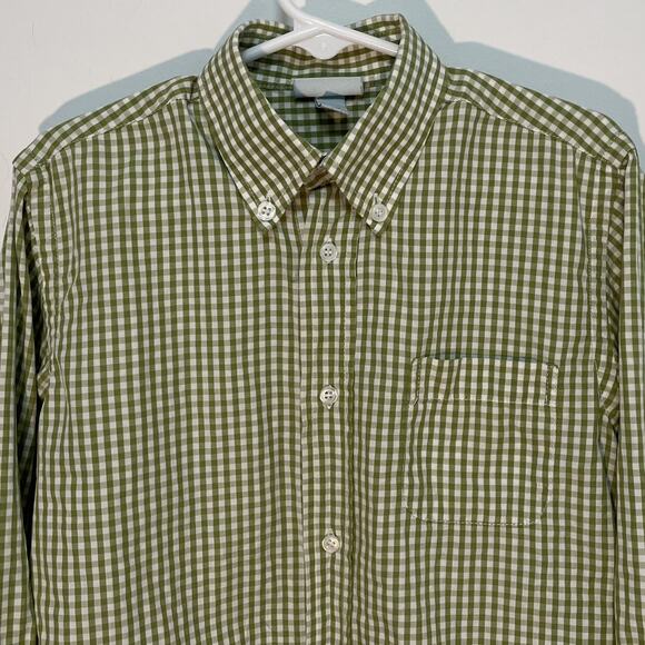 Papo d' Anjo Green Gingham Button Shirt Size 4 Years - Picture 2 of 9
